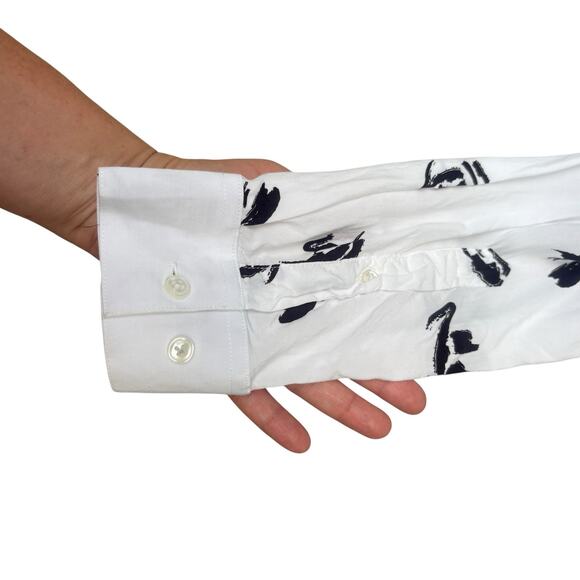 YoungLA Shirt Sz L White Black Button Up Casual Scarface Viscose Abstract - Picture 6 of 10